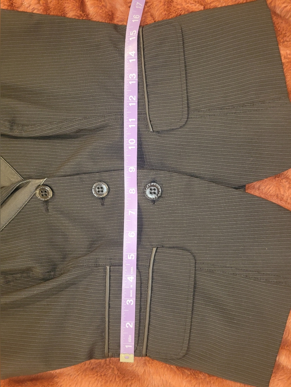 Y2k Black Pinstripe Vest - Picture 6 of 10